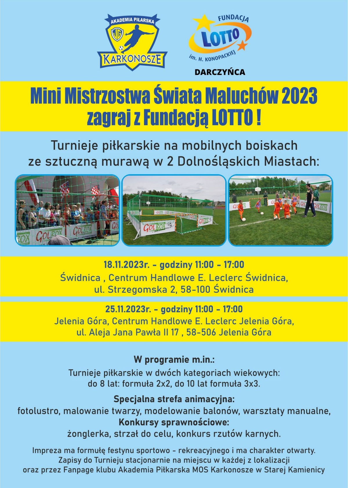 Mini Mistrzostwa Świata Maluchów 2023 -zagraj z Fundacją Lotto!